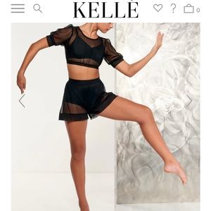 Kelle costume Black Child large EUC